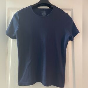 Women’s L.L. Bean Navy Crewneck Short Sleeve Tee